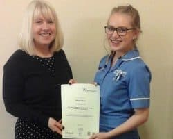 Megan completes her Diploma in Health & Social Care