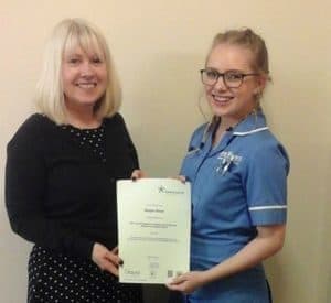 Megan completes her Diploma in Health & Social Care